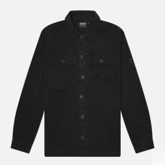 Мужская рубашка Barbour Arlo Overshirt, цвет чёрный, размер XXL