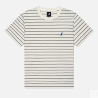 Женская футболка Kangol Essential Stripe, цвет зелёный, размер M
