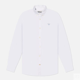 Мужская рубашка Barbour Oxford Tailored, цвет белый, размер XXL