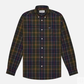 Мужская рубашка Barbour Laggon Tartan Relaxed, цвет синий, размер XL