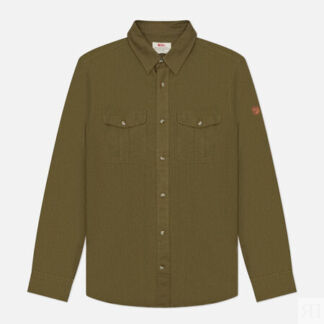 Мужская рубашка Fjallraven Ovik Travel, цвет зелёный, размер M