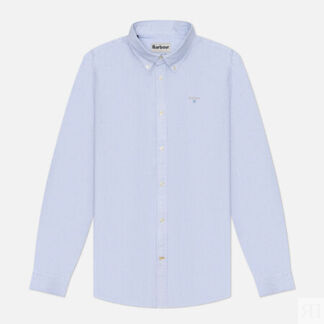 Мужская рубашка Barbour Striped Oxford Tailored, цвет голубой, размер XXL