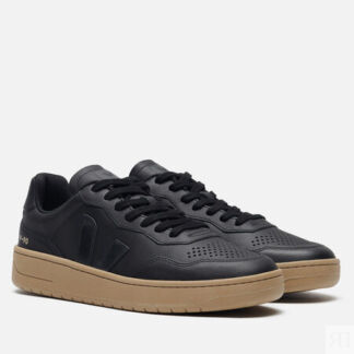 Мужские кроссовки VEJA V-90 O.T. Leather, цвет чёрный, размер 46 EU