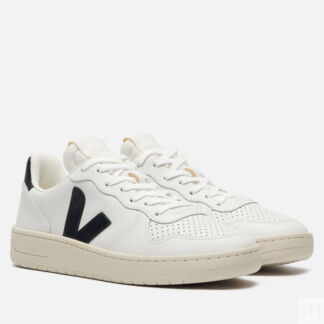 Кроссовки VEJA V-10 Leather, цвет белый, размер 43 EU
