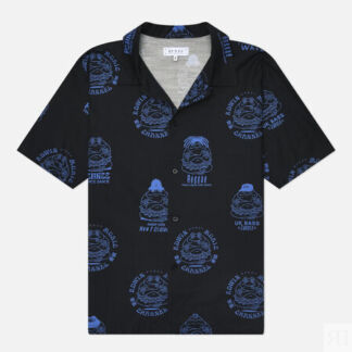 Мужская рубашка Edwin EMC All Over Print Crepe, цвет синий, размер L