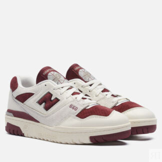 Кроссовки New Balance BB550LEZ, цвет бордовый, размер 46.5 EU