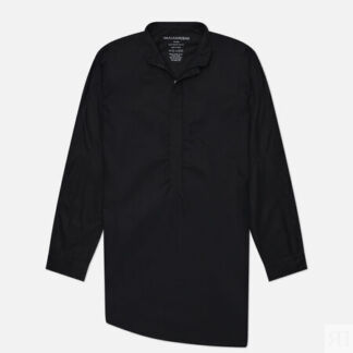 Мужская рубашка maharishi Long Zipped Kurta Light Cotton, цвет чёрный, разм