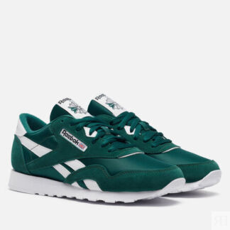 Мужские кроссовки Reebok Classic Nylon, цвет зелёный, размер 42.5 EU