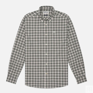 Мужская рубашка Barbour Lomond Tailored, цвет зелёный, размер L