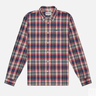 Мужская рубашка Barbour Clifton Madras Relaxed, цвет красный, размер L