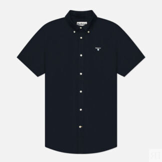 Мужская рубашка Barbour Oxford Tailored Short Sleeved, цвет синий, размер M
