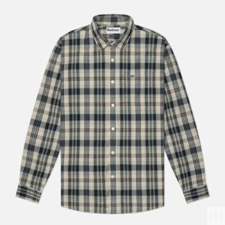 Мужская рубашка Barbour Clifton Madras Relaxed, цвет синий, размер L