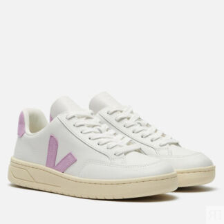Женские кроссовки VEJA V-12 Leather, цвет белый, размер 39 EU