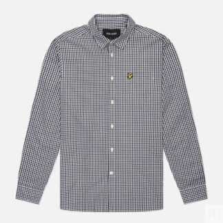 Мужская рубашка Lyle & Scott Checked Gingham, цвет синий, размер XXL