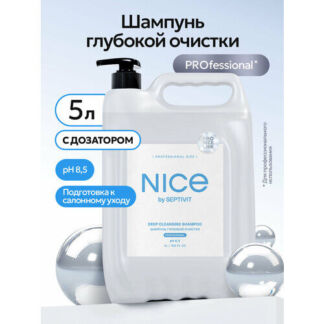 Шампунь профессиональный Nice by Septivit Глубокой Очистки Pro Line 5 л, с