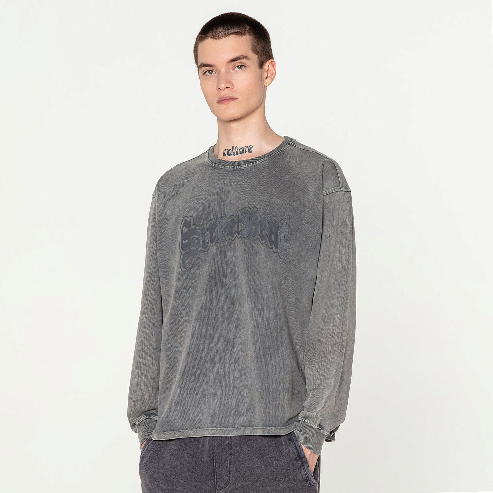 Мужской лонгслив STREETBEAT Longsleeve Washed Tee SBM-LSTEE0003-063-S фото 1