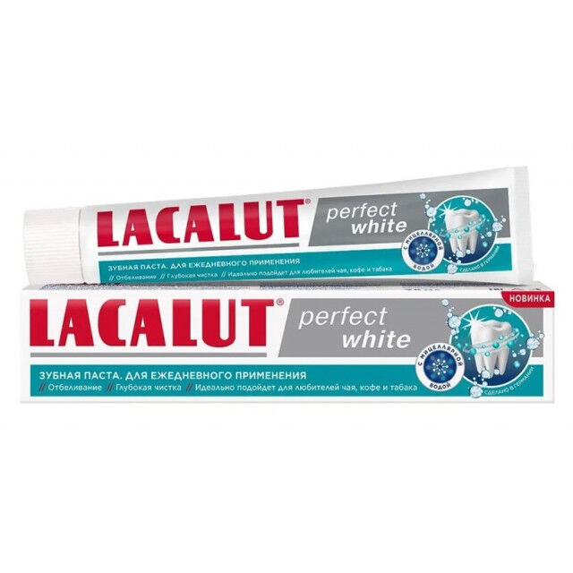 Паста зубная LACALUT Perfect white 75мл фото 1