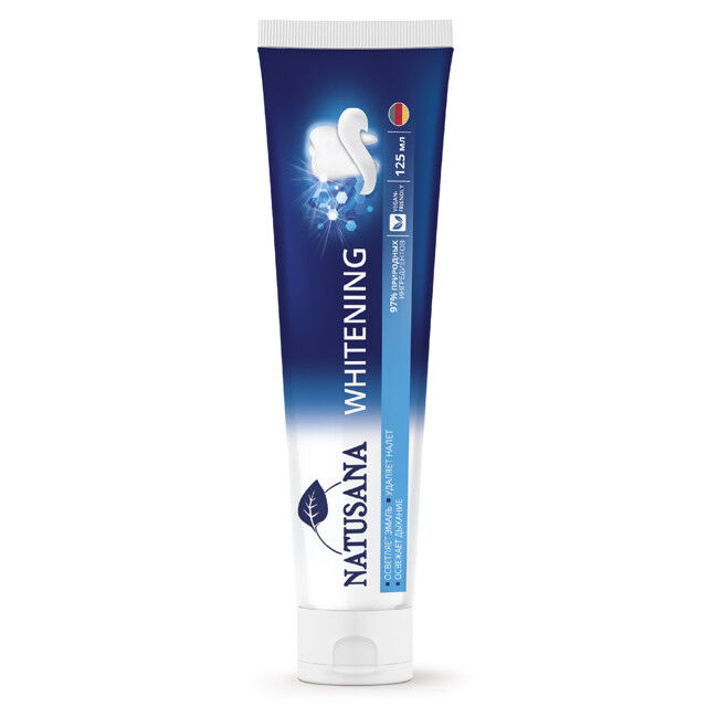 Паста зубная NATUSANA Whitening 125мл фото 1