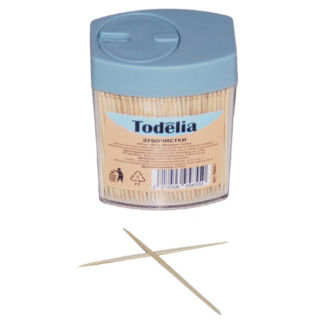 Зубочистки TODELIA 500шт бамбук банка