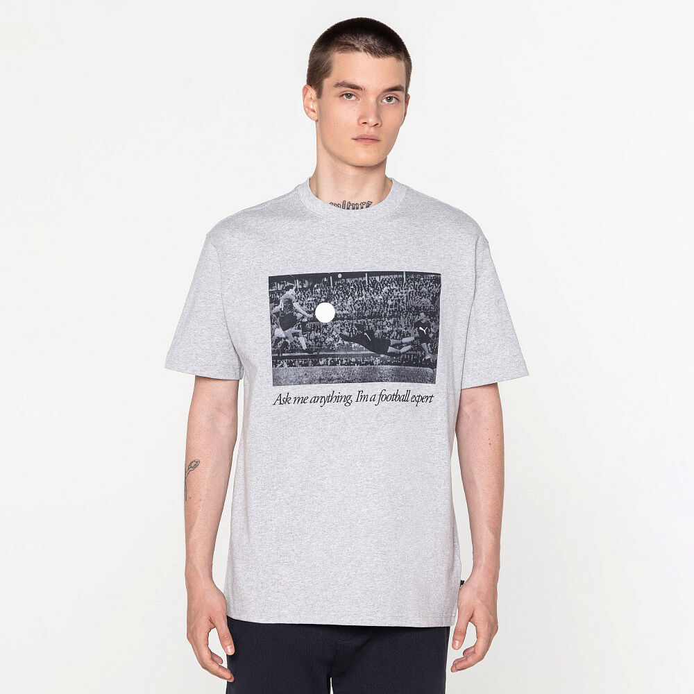 Мужская футболка PUMA GRAPHICS Football Expert Tee 62818504-M фото 1