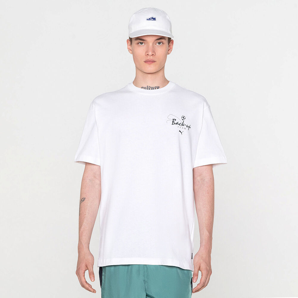 Мужская футболка PUMA GRAPHICS Back Up Team Tee 62818602-XL фото 1