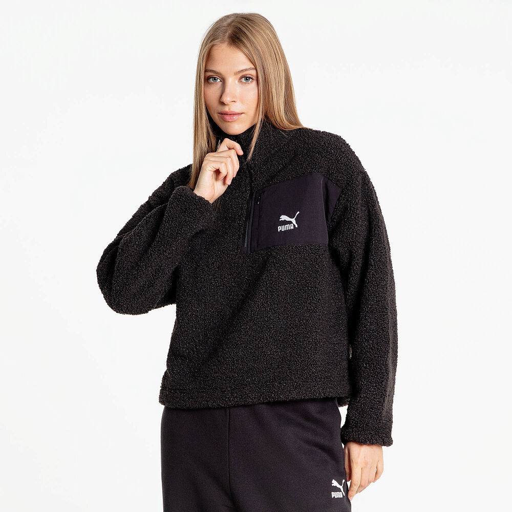 Женская толстовка PUMA Classics Winterized Half-Zip 62679601-XS фото 1