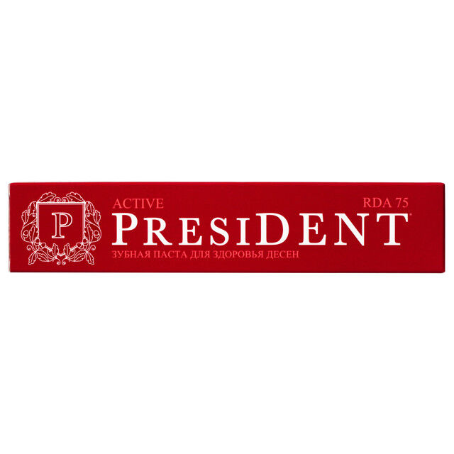 Паста зубная PRESIDENT Active 75мл фото 1