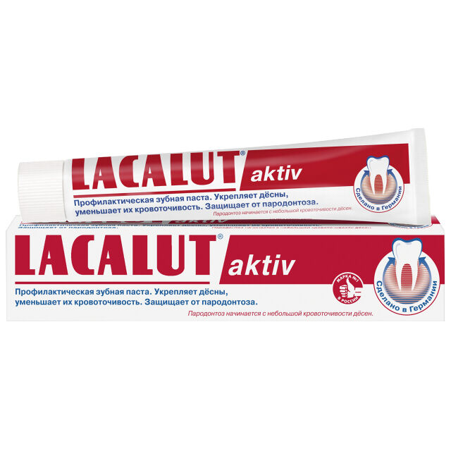 Паста зубная LACALUT Aktiv профилактическая, 75 мл фото 1