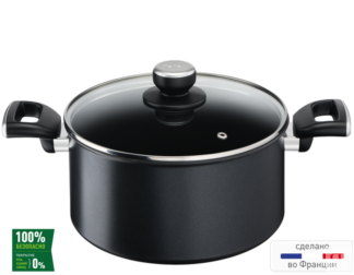 Кастрюля с крышкой Tefal Unlimited 5.2 л 24 см G2554672 Moulinex