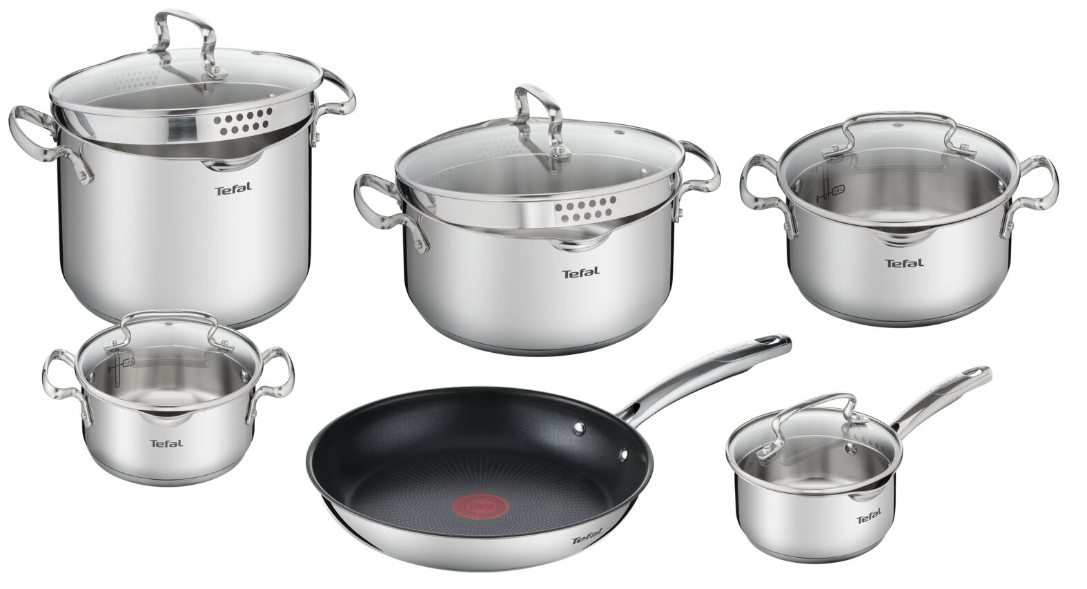 Набор посуды Tefal Duetto+ 11 предметов G732SB55 Moulinex