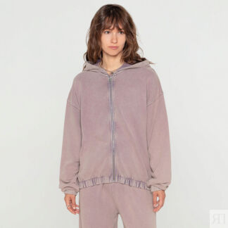 Женская толстовка STREETBEAT Washed Cropped Hoodie Full Zip French Terry