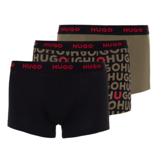 Мужские трусы HUGO Grey 3-Pack Logo Waistband Trunk