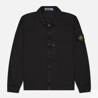 Мужская рубашка Stone Island Brushed Organic Cotton Canvas Old Effect Overs