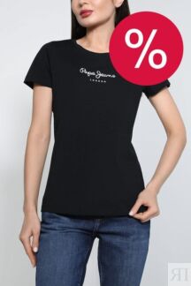 Хлопковая футболка с логотипом PEPE JEANS