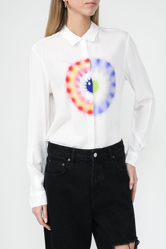 Рубашка из вискозы с принтом Desigual фото 1