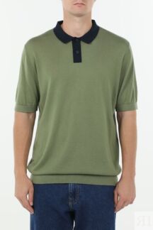 Поло вязаное с контрастными деталями Esprit Casual