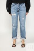 Джинсы рваные с эффектом потертости Guess фото 1