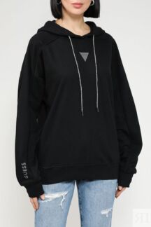 Худи хлопковое оверсайз кроя Guess