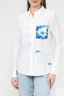 Рубашка с узором в стиле пэчворк Desigual