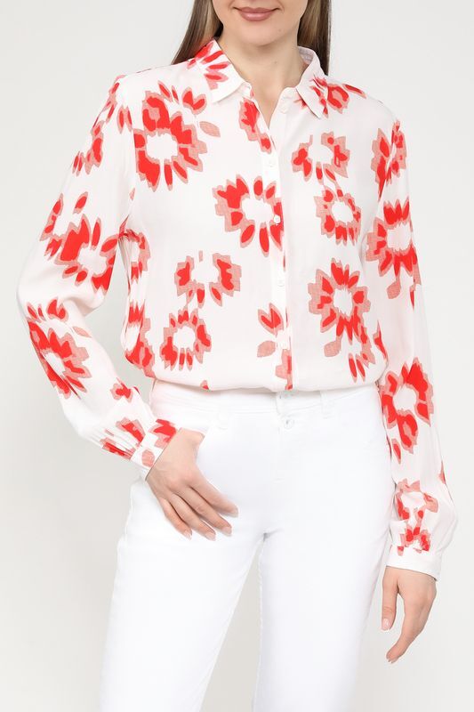 Рубашка с принтом Esprit Casual фото 1