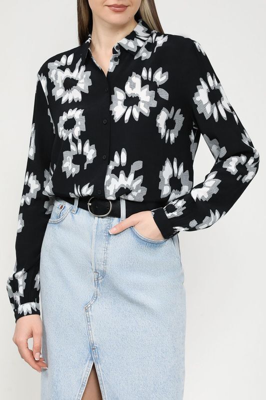 Рубашка с принтом Esprit Casual фото 1
