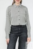 Рубашка атласная с принтом Esprit Casual фото 1