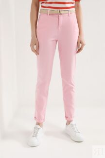 Брюки хлопковые зауженного кроя Esprit Casual