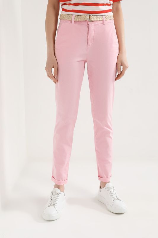 Брюки хлопковые зауженного кроя Esprit Casual фото 1