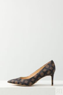 Туфли-лодочки с узором из логотипов 4G Guess