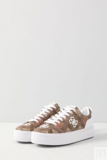 Кеды с принтом бренда Guess