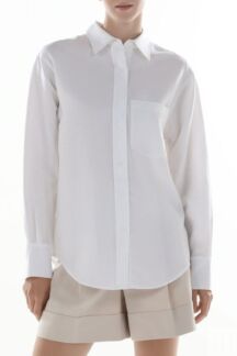 Рубашка с добавлением льна с карманом Calvin Klein