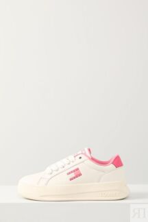 Кеды кожаные с логотипом City Flatform Tommy Hilfiger