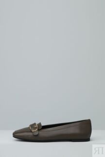 Балетки кожаные с пряжкой Furla