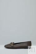Балетки кожаные с пряжкой Furla фото 1